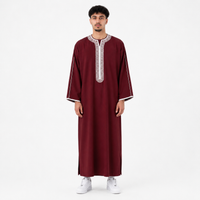Imarah Classic Moroccan Thobe - Bordeaux