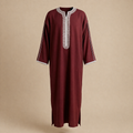 Imarah Classic Moroccan Thobe - Bordeaux