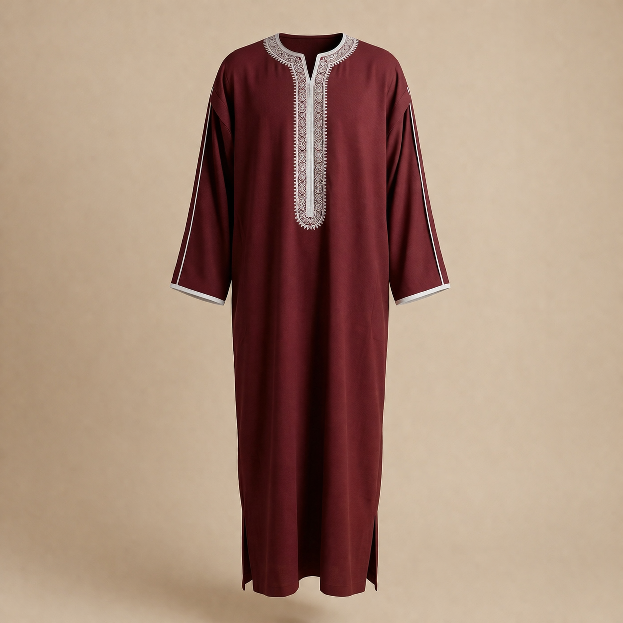 Imarah Classic Moroccan Thobe - Bordeaux